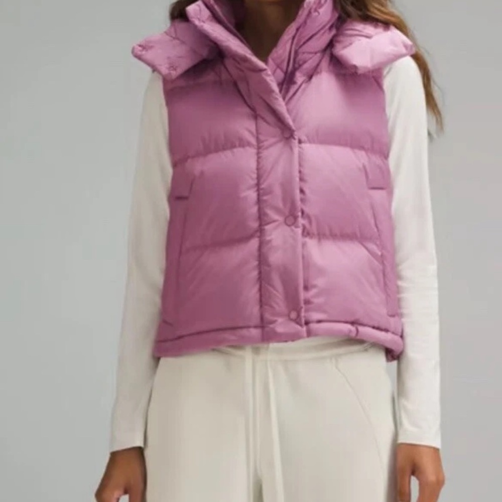 Lululemon Wunder Puff Vest- NWT Velvet Dust size 6